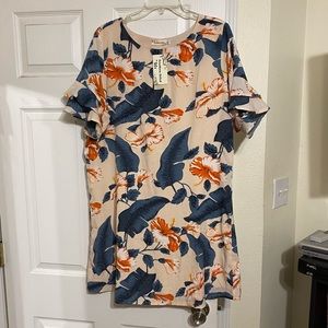 NWT slip dress/flutter sleeves